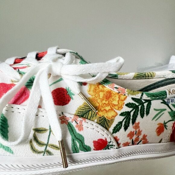 Keds x Rifle Paper Co Champions Botanical Garden Party Canvas Lace Sneakers 6.5 - Picture 5 of 10